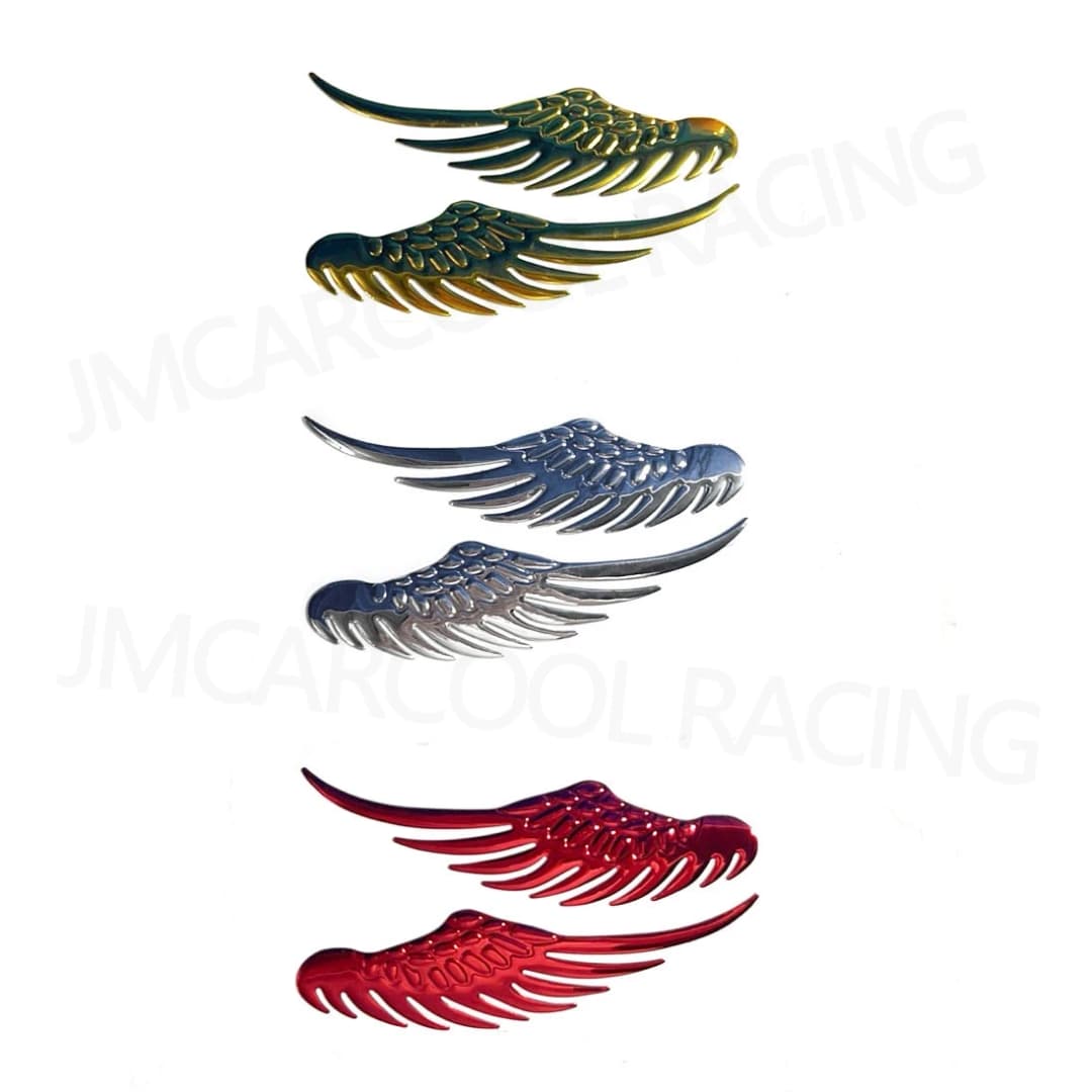 مجموعات هيكل إكسسوار ملصق سيارة أجنحة زينة صندوق سيارة ملصق سيارة أجنحة ملاك إبداعية شخصية - 3