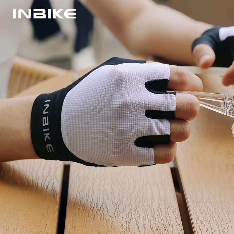قفازات ركوب الدراجات الصيفية INBIKE 2025 للرجال، مبطنة وممتصة للصدمات ومتنفسّة، مناسبة للدراجات الجبلية والطرق - 3