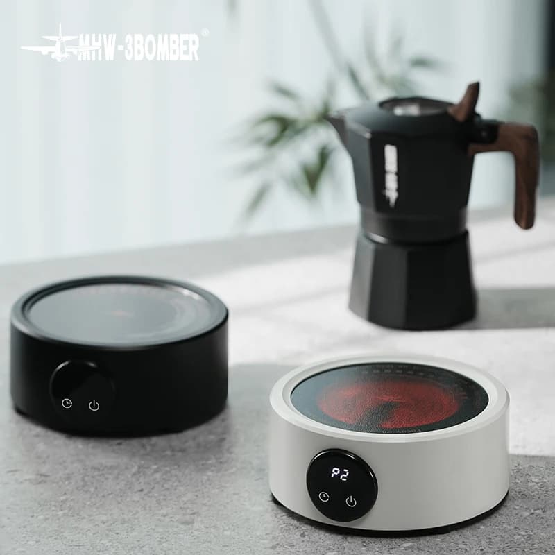 MHW-3BOMBER ميني موقد كهربائي للقهوة لـ Moka Pot 800 واط سيراميك كوكتوب فرن تسخين الحليب والماء أداة قهوة استخدام مطبخ المخيم