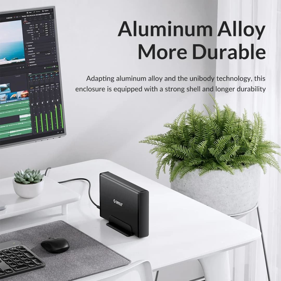 علبة أقراص صلبة ORICO 3.5 بوصة Type-C وUSB3.0 مع غلاف خارجي SATA إلى USB 3.1 لقارئ الأقراص الصلبة الخارجية 2.5/3.5 بوصة - 5
