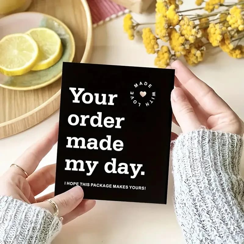50 Pieces of Small Business Thank You Cards - Essential Packaging for Expressing Thank You to Your Customers - 3