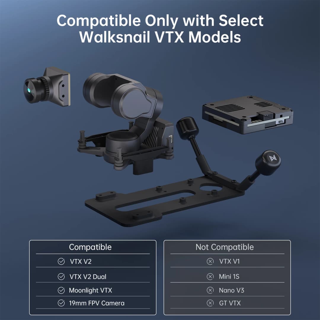 جيمبال Caddx للكاميرا GM1 GM2 GM3 رأس جيمبال FPV لتتبع Walksnail  مجموعة Avatar HD Pro Gyroflow لقطع غيار سيارات وطائرات RC FPV - 3