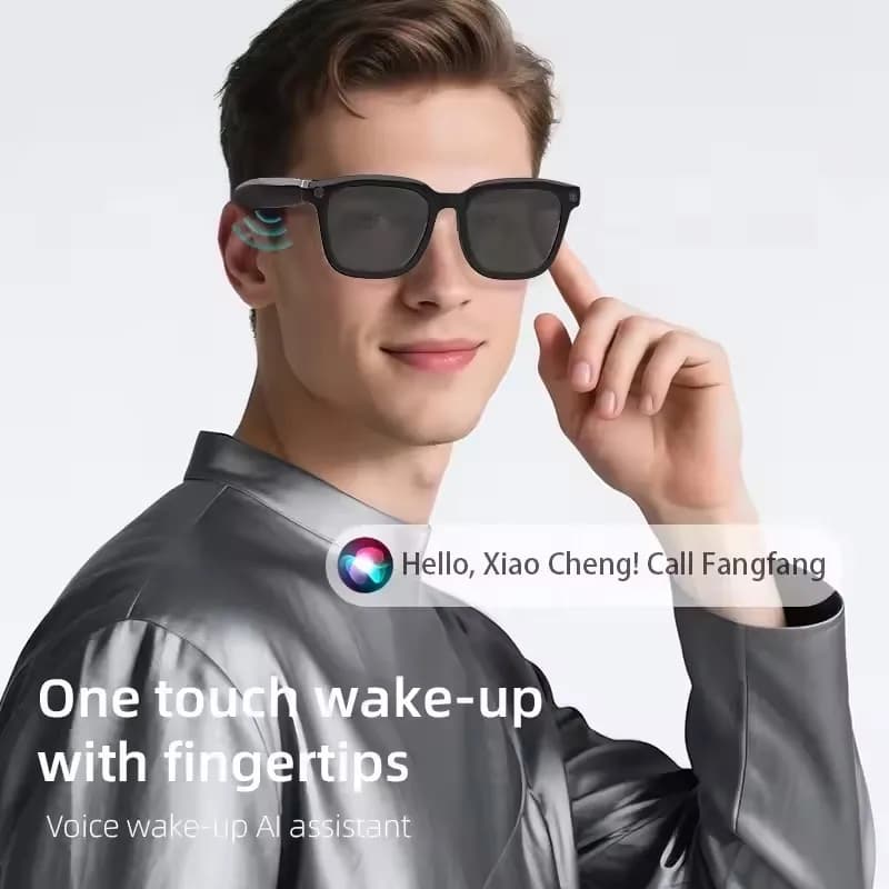 Lenovo AI Smart Glasses AI Translation 8MP HD Camera 4K Shooting Image Bluetooth Call Recording Music Smart Sunglasses 2026 New - 4