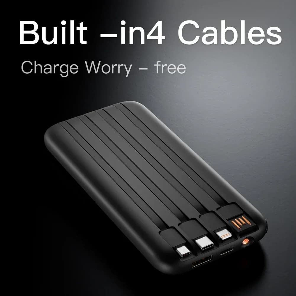 Lenovo 500000mAh Power Bank Solar Charge Portable Large Capacity Digital Display Mobile Powerbank for iPhone Huawei Samsung 2026 - 5