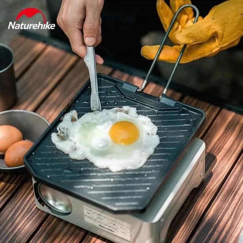 Naturehike Camping Frying Pan Cookware Folding Non-stick Pan Outdoor Ultralight Portable Easy Clean Grill BBQ Plate - 3