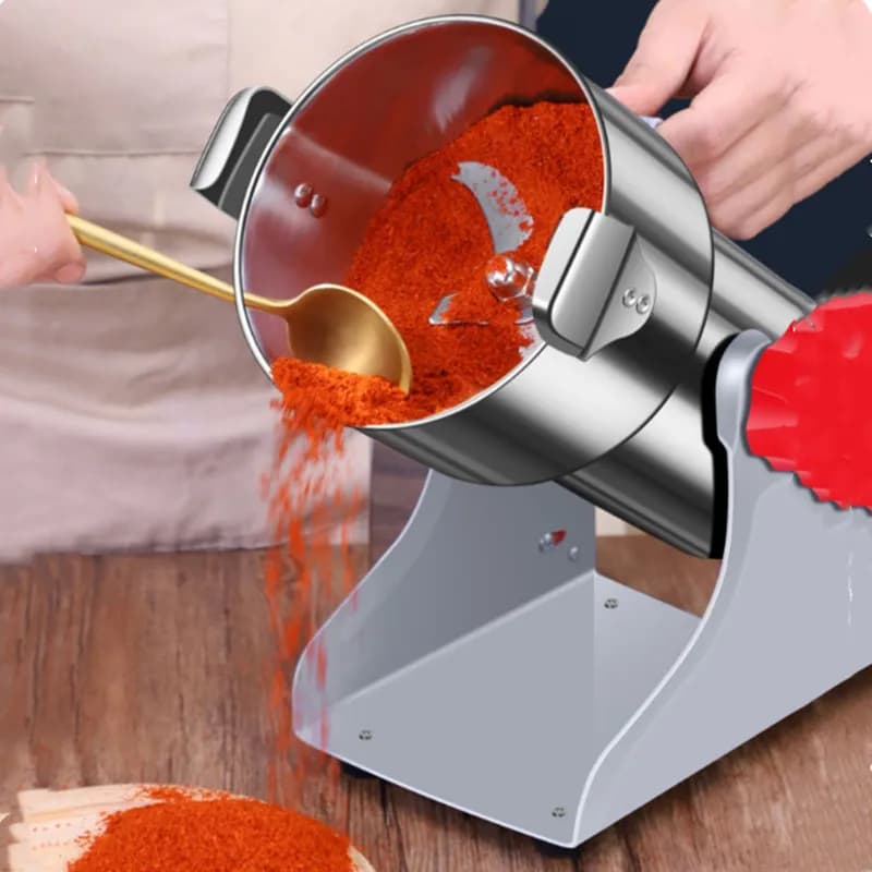 آلة طحن 1000G، 110/220V، حبوب، كهربائية، أعشاب، مسحوق قهوة، طعام جاف، سرعة عالية، توابل ذكية، رقائق - 3