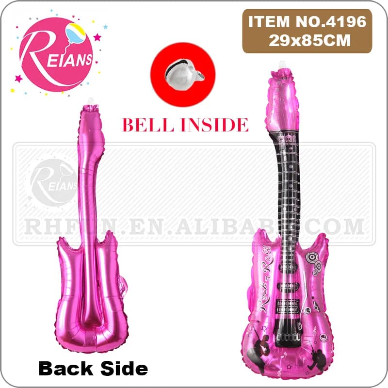 Musical instrument Guitar Foil Balloon Helium Air Balloon Party Supplies Kids inflatable Toys Birthday Ballon Classic Toy globos - 3