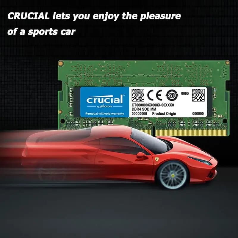 Crucial 4GB 8GB 16GB DDR4 RAM Memory 2133 2400 2666Mhz  PC4-19200 21300 25600 SODIMM RAM 1.2V 260-Pin For Laptop Notebook Memory - 4