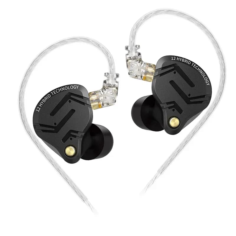 سماعات KZ ZS12 PRO X معدنية 1DD+5BA هاي فاي هجين باس داخل الأذن مراقب سماعات موسيقى رياضية عزل الضوضاء سماعة وصول جديد