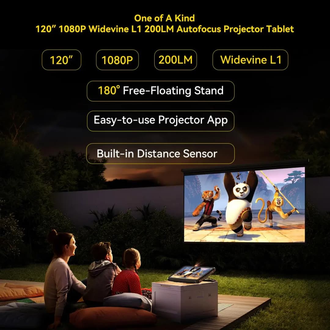 Blackview Active 12 Pro Tablet PC Projector 5G 11" 12GB+256GB/ 16GB+1TB 108MP Camera 30000mAh 120W Android 15 Google Play NFC - 3