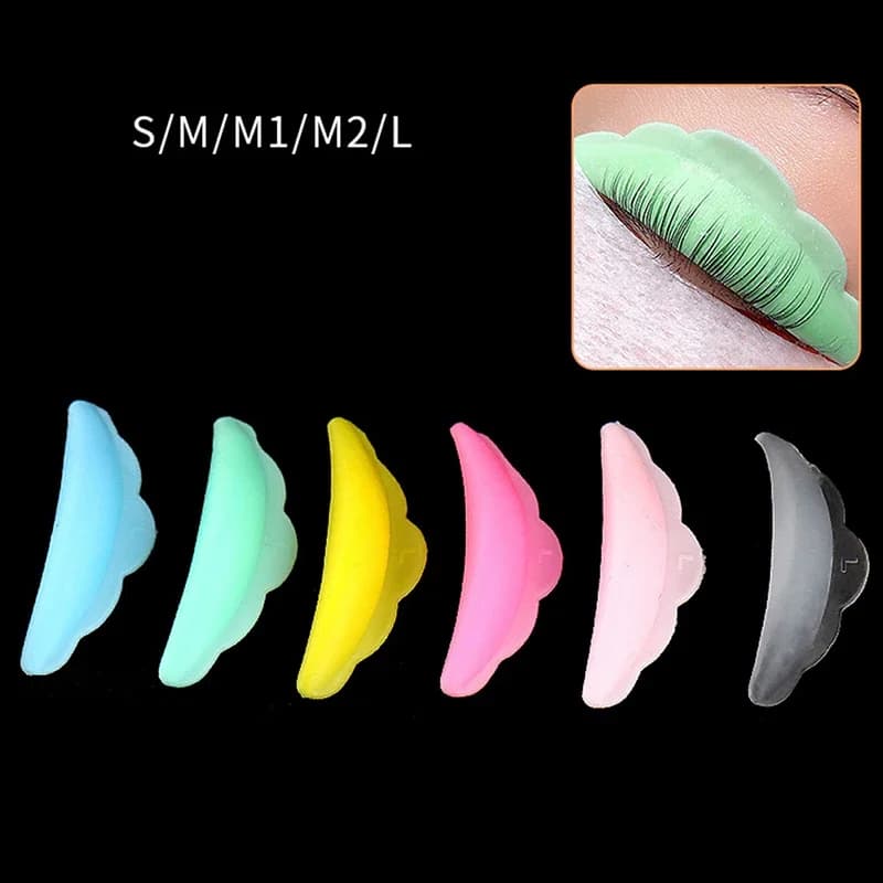 5 Pair Silicone Curlers Curl Eyelash Pads Eyelash Extension Perm Tools Multicolor Eyelash Lifting Kit Accessories Reusable - 4