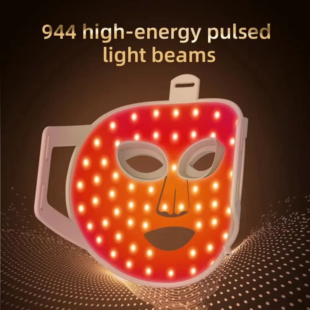2025 New Photon Nir Light Skin Rejuvenation for Facial 850nm Led Red Infrared Led Face Mask Red Light Therapy Photon Mask IPX7 - 2