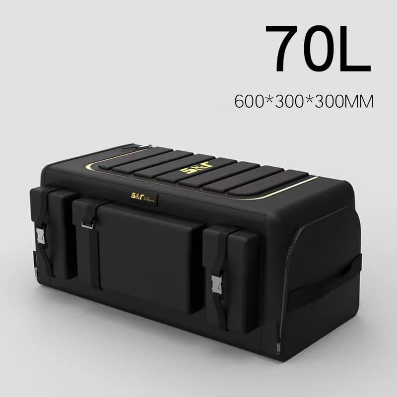 صندوق منظم صندوق سيارة كبير السعة، حقيبة تخزين أدوات متعددة الاستخدامات للسيارات، قماش أكسفورد قابل للطي، صندوق تخزين للطوارئ - 6