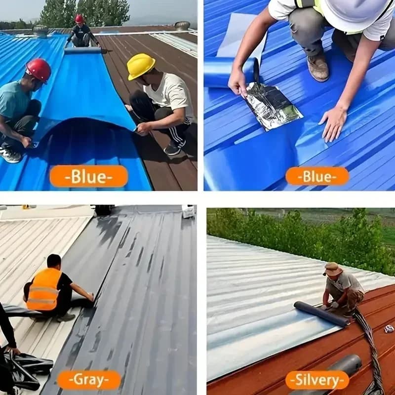 Waterproof leak repair Self-adhesive coil roof Iron sheet leak repair sticker Strong waterproof tape - 2