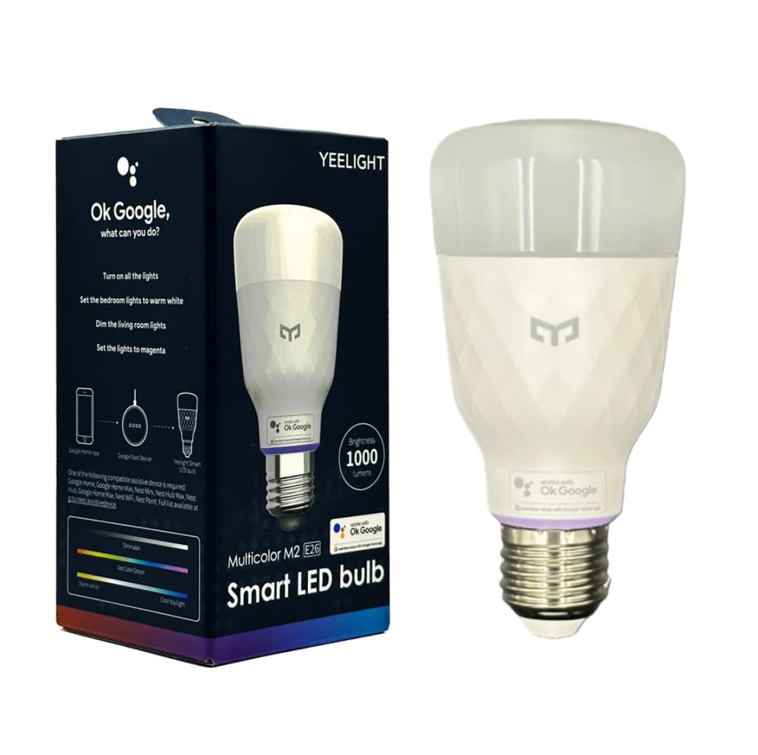 YEELIGHT Smart LED Bulb Colorful M2 Bluetooth Connection E26/E27 Dimmable 1700K-6500K Voice Control Compatible with Google Home - 2