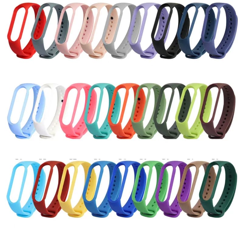 Colors Bracelet for Xiaomi Mi Band 4 5 6 7 Sport Strap Watch Silicone Wrist Strap For Xiaomi Mi band 5 Bracelet Miband 4 3 Strap - 2