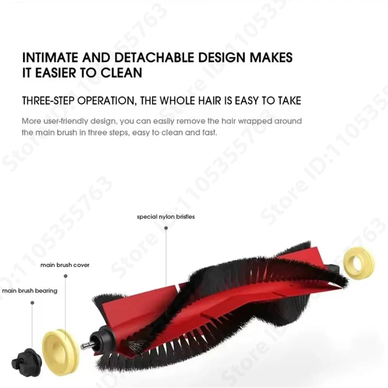 Roborock S5 MAX S50 MAX S55 MAX S6 MAXV HEPA Filter Side/Main Brush Water Tank Tray Mop Dust Box Vacuum Cleaner Accessories - 2