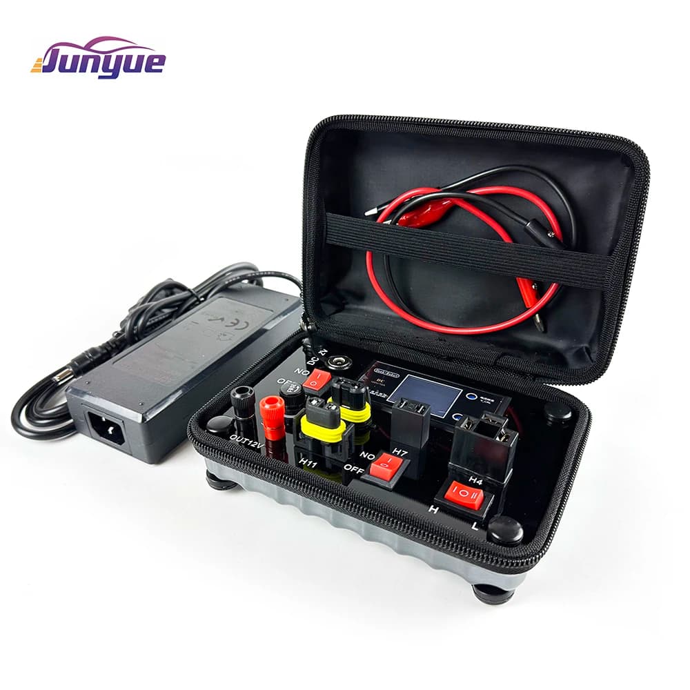 صندوق اختبار JunYue من 110V-220V إلى 12V لكشافات السيارات LED HID زينون، H7 H4 9005 9006 H11 H8 H9، حقيبة اختبار LED - 2