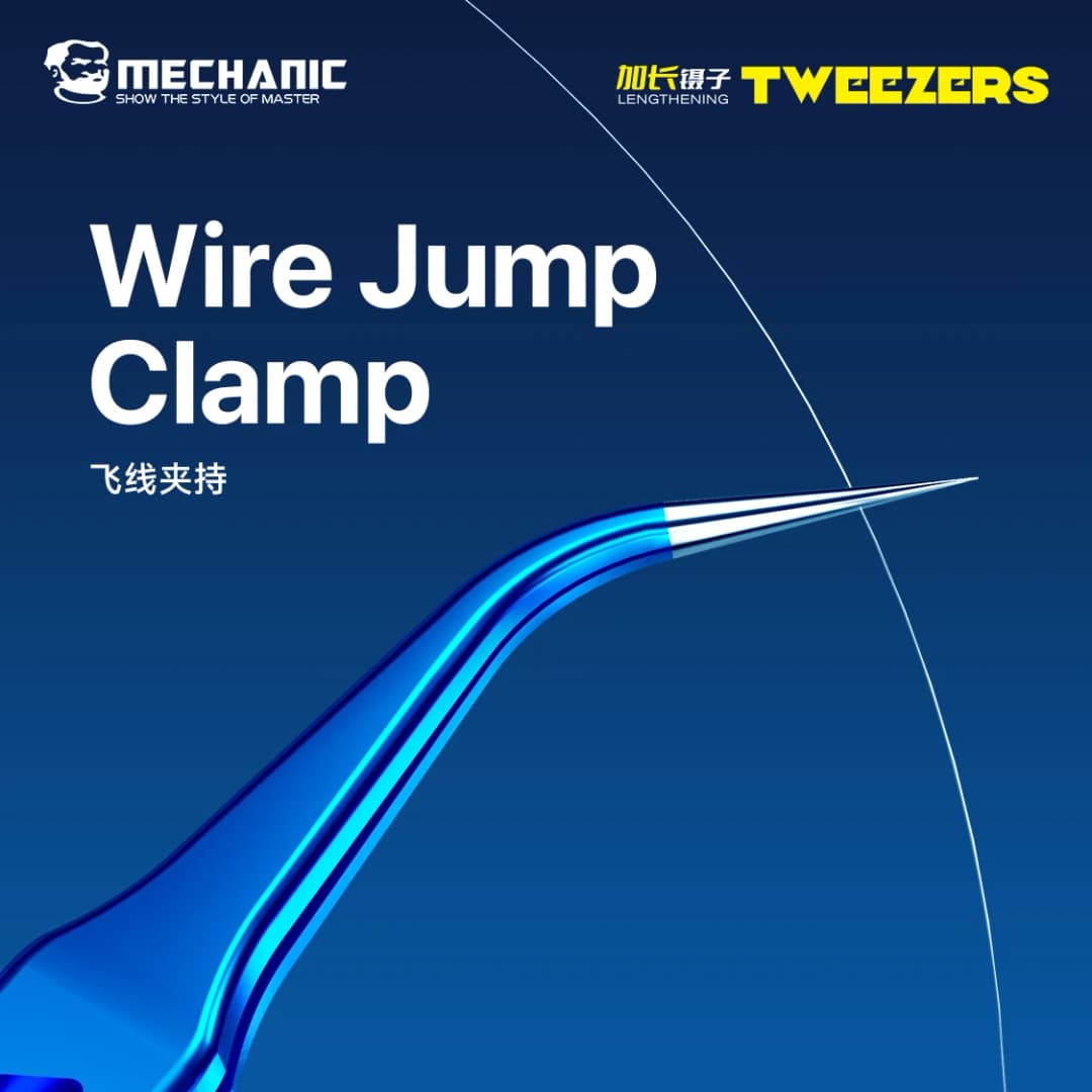 ملقط ميكانيكي AAC-15 من الفولاذ المقاوم للصدأ لإصلاح الهواتف، عالي الدقة بـ 8 فتحات لتبديد الحرارة، مشبك لحام نقطي للأسلاك الطائرة - 5