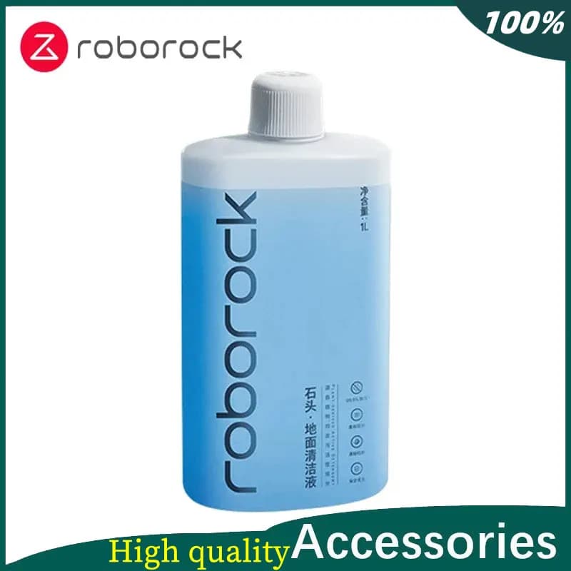 محلول تنظيف أرضيات أصلي Roborock 1L، متوافق مع S6MAXV، H7، H6، S7 MaxV، T7S Plus، Q7 Max، Q5، G10/U10، S50، S55، S5MAX، قطع مضادة للبكتيريا