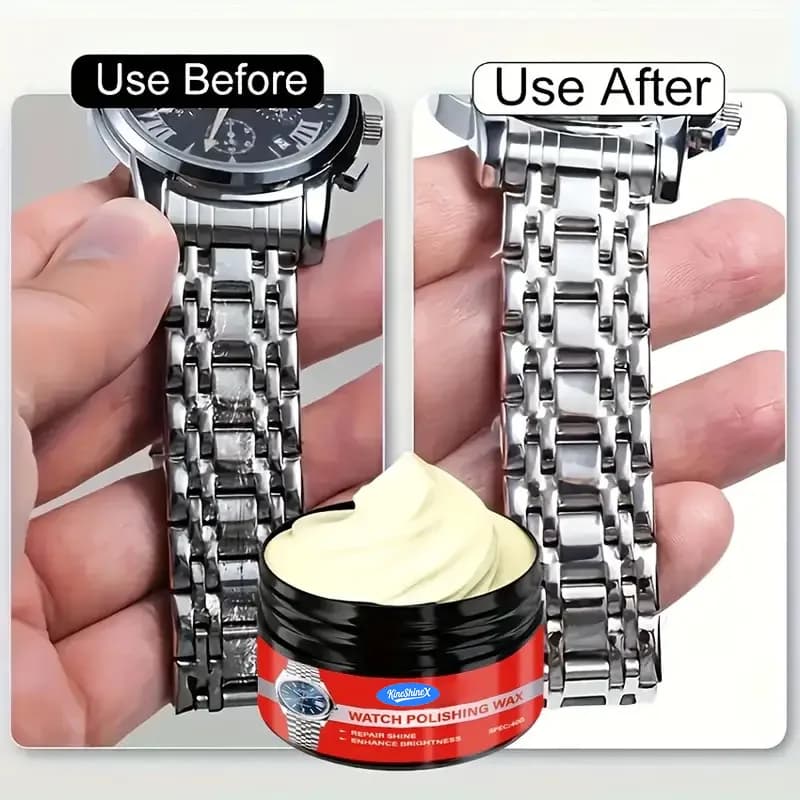 Instant Watch Polishing Paste-Metal Frame Renewal Cream,Strap and Screen Scratch Repair,Metal Jewelry Repair,Repair Tools & Kits - 3