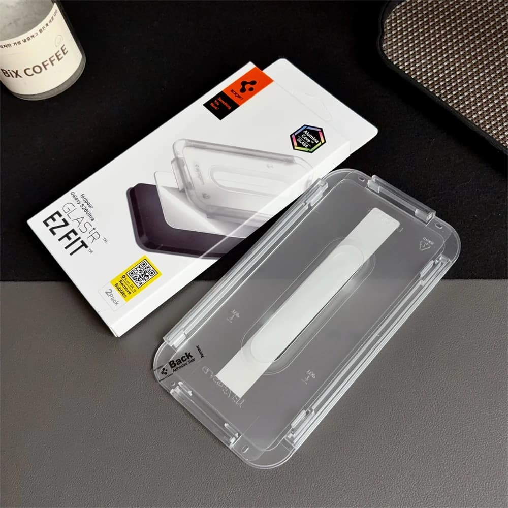 2 قطعة من زجاج الحماية Spigen Glas.tR EZ Fit مع مستشعر محمي وزجاج مقوى وواقي شاشة عالي الدقة لهواتف Samsung Galaxy S26 وS25 وS24 Ultra - 3