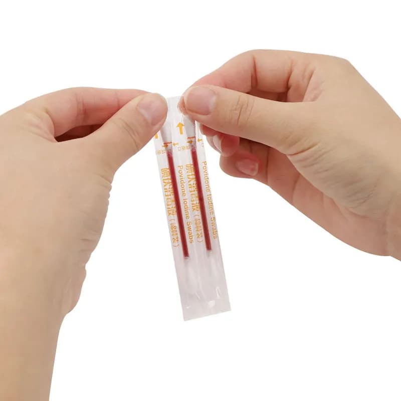 عصا إسعافات أولية خارجية، مسحة قطنية يود قابلة للتصرف، كحول طبي، علاج طوارئ للجروح، رعاية كدمات السفر والخارج - 3