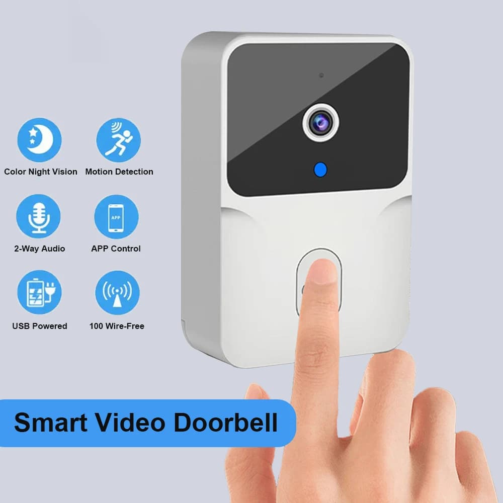 Wireless Video Doorbell Camera, WiFi Two-way Talk Doorbell with IR Night Vision, Smart Home Security Surveillance Monitor - 6