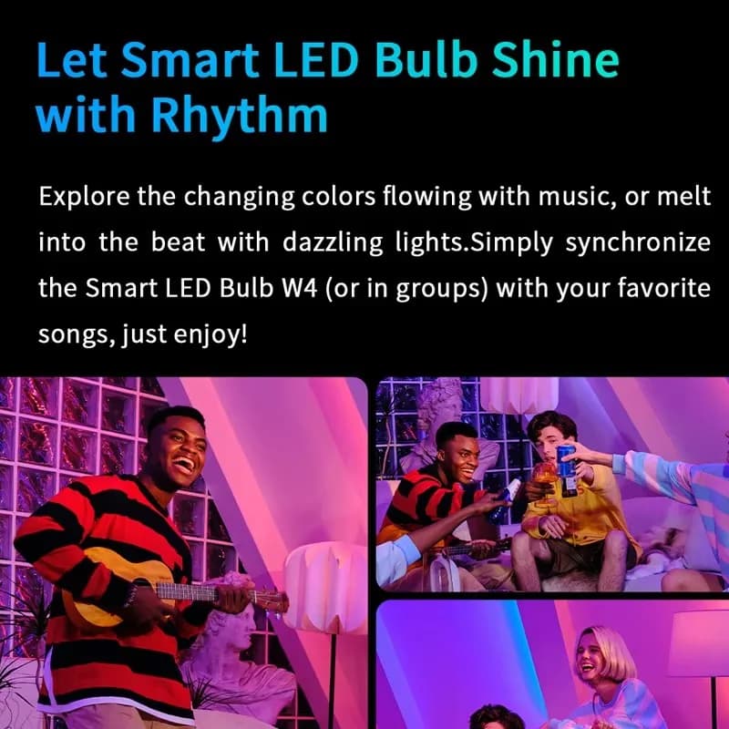 Yeelight Smart LED Bulb W4 Lite E27 Remote BLE+WIFI 800lm 8W 2700-6500K Cabinet Light Smart Home For Homekit Google Alexa - 3