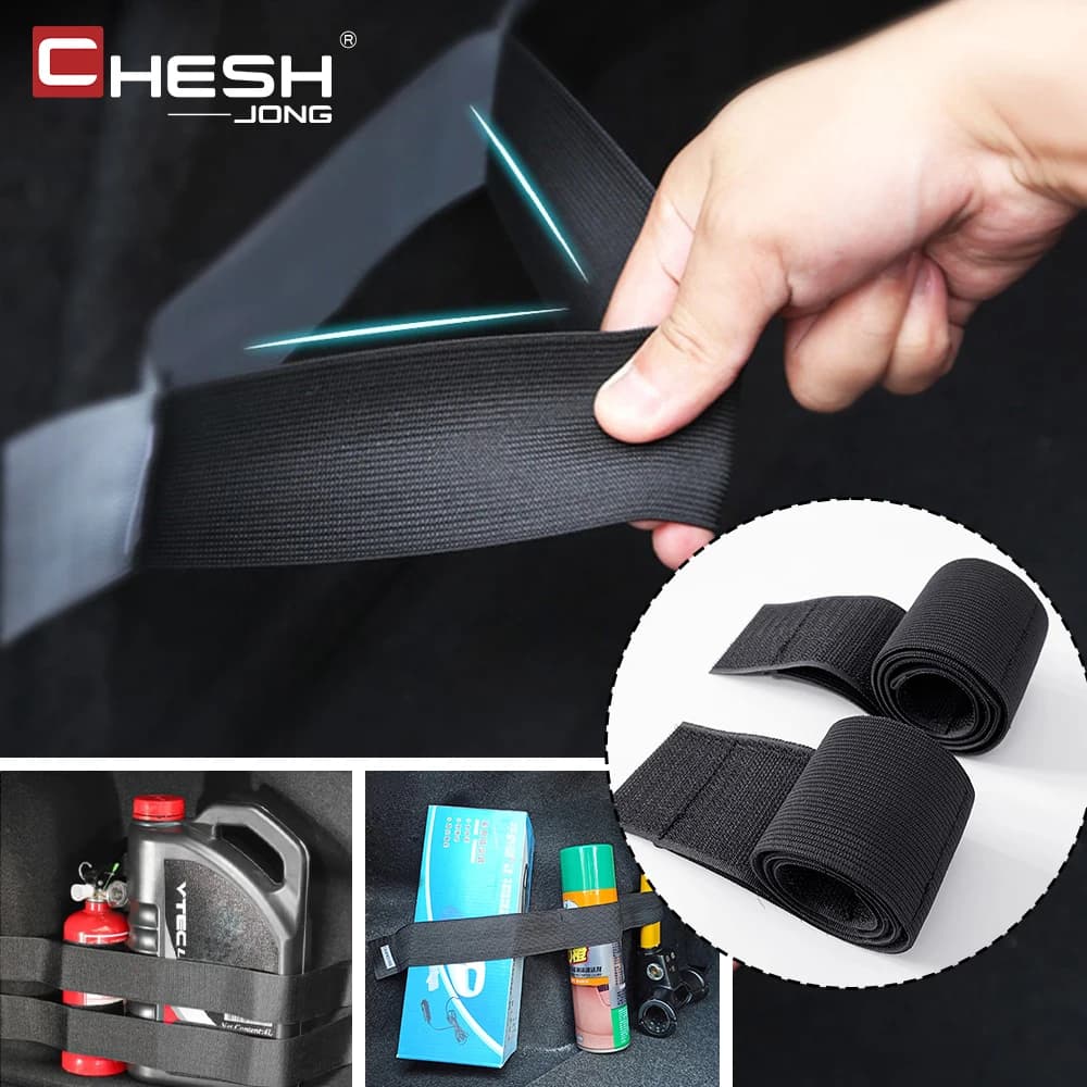 Car Trunk Organizer Black Magic Tapes Car Accessries Fixing Belt Storage Bag Tapes Fixed Auto Interior Storage and Organization - 3