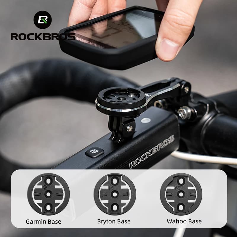 ROCKBROS Bike Bracket Front Light Lamp Holder Aluminum Alloy Extension Holder for Bicycle Computer Wahoo Bryton Garmin Bracket - 4
