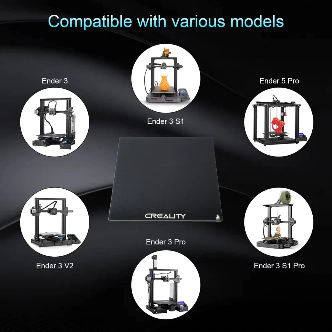 Creality Ender 3 Glass Bed Upgraded 3D Printer Tempered Glass Plate Build Surface 235x235x4mm for Ender 3/Ender 3 Pro/Ender 3 V2 - 6