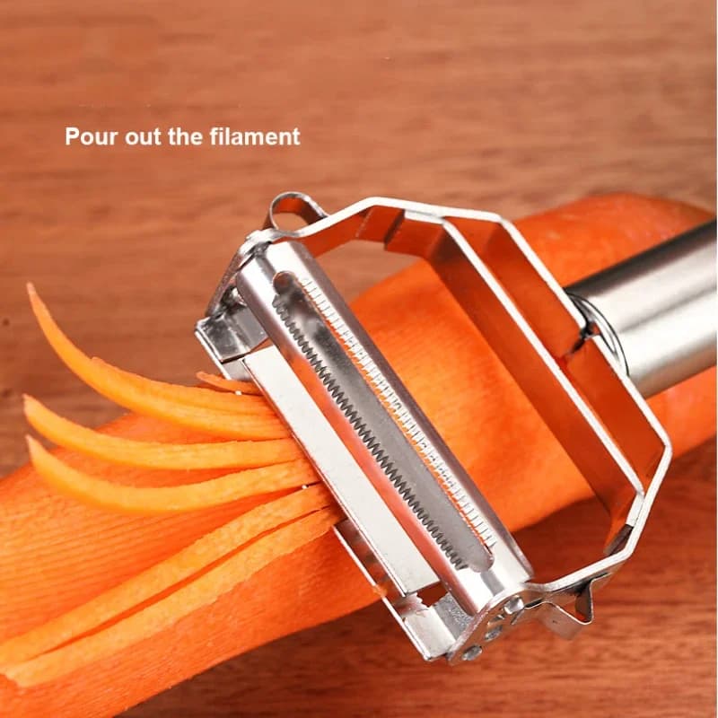 Stainless Steel Peeler Fruit Vegetable Multifunction Grater Julienne Peeler Slice Melon Potato Carrot Cucumber Home Kitchen Tool - 4