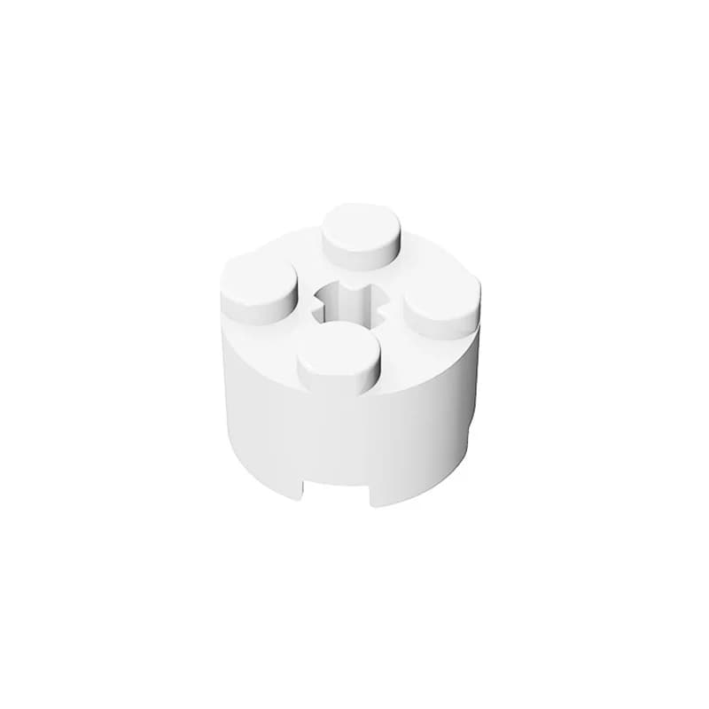 MOC 10PCS 6143 2x2 Round With Axle Hole Building Blocks 3941 High-Tech Plate Bricks Educational Particle Idea Toy Children Gifts - 2