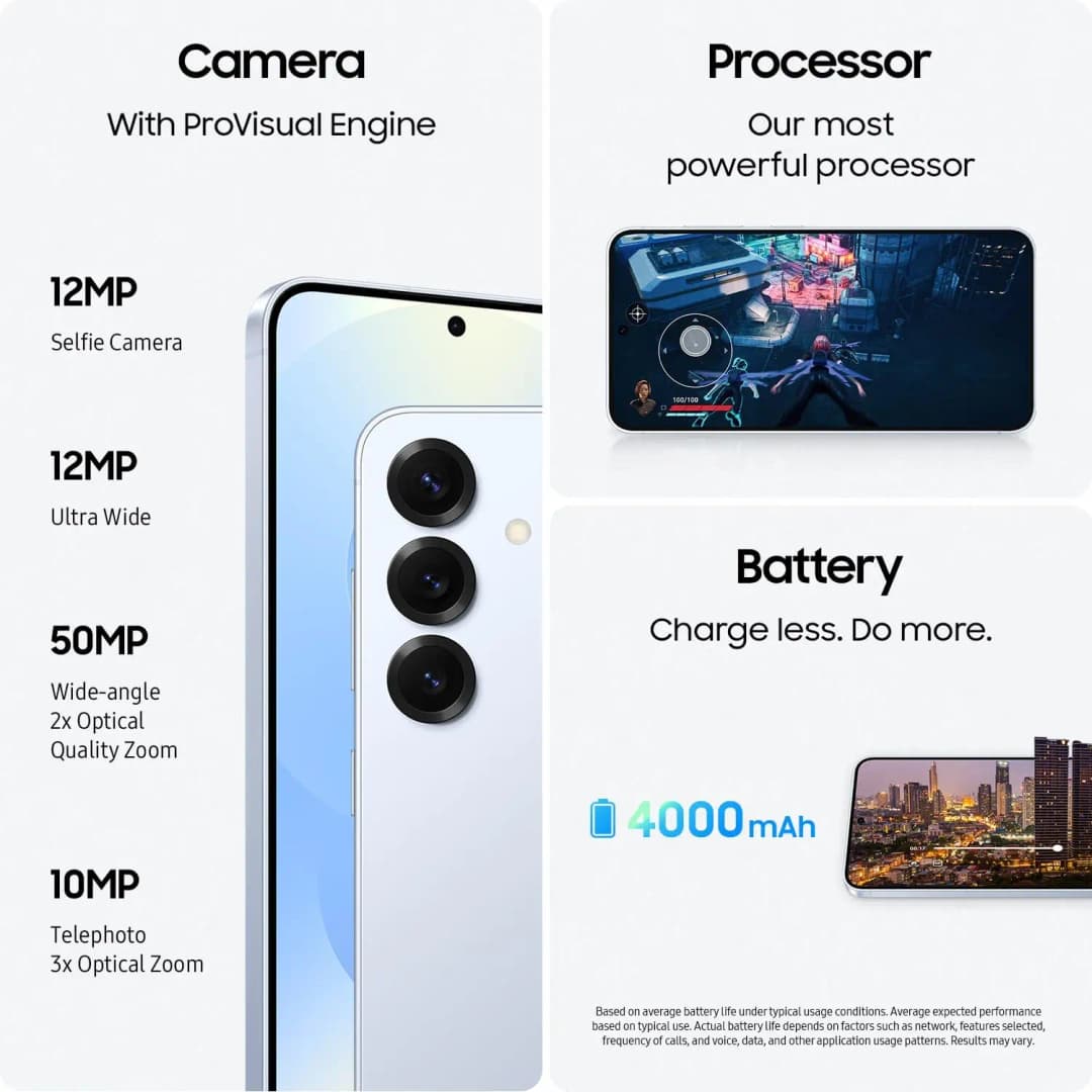 سامسونج جالاكسي S25 AI الجديد 2025، معالج سنابدراجون 8 النخبة، شاشة ديناميكية 6.2 بوصة AMOLED 2X بمعدل تحديث 120 هرتز، بطارية 4000 مللي أمبير، مقاوم للماء والغبار IP68 - 3