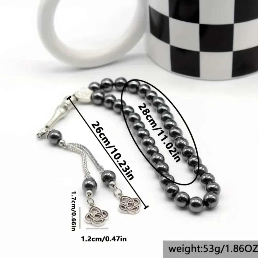 الشرق الأوسط ريترو بسيط مسلم موضة سبج حبات المسبحة يرتديها يوميا مع الصلاة عطلة التجمعات سوار المجوهرات - 6