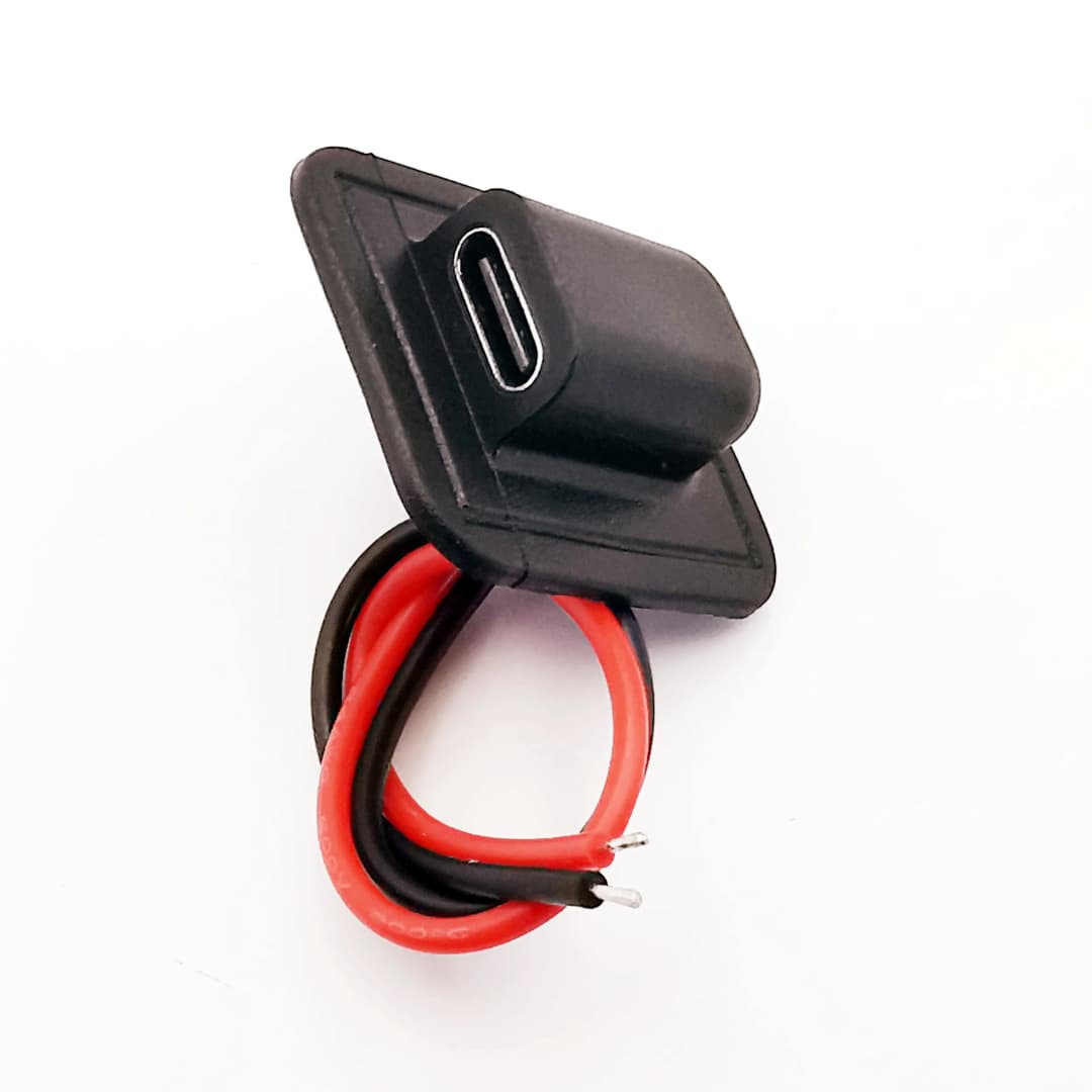 موصل USB من نوع C لشحن الأجهزة، منفذ شحن للحقائب، ملحقات منفذ الطاقة من نوع C - 5