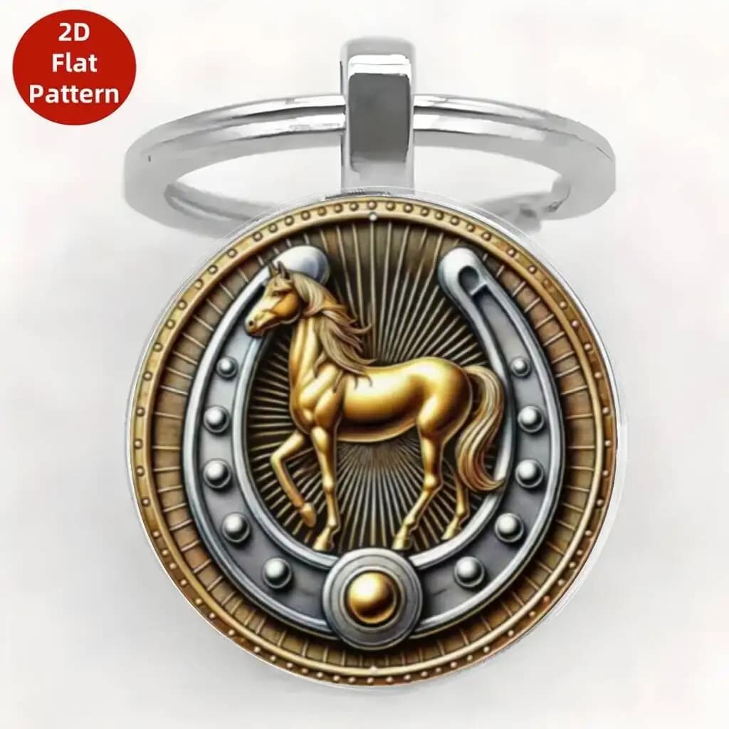 أنيقة المفاتيح سحر نابضة بالحياة الحيوان الزجاج حامل المفاتيح أنيق مفتاح ملحق المدمجة الزجاج الحصان مفتاح سلسلة للمفاتيح أكياس السفر