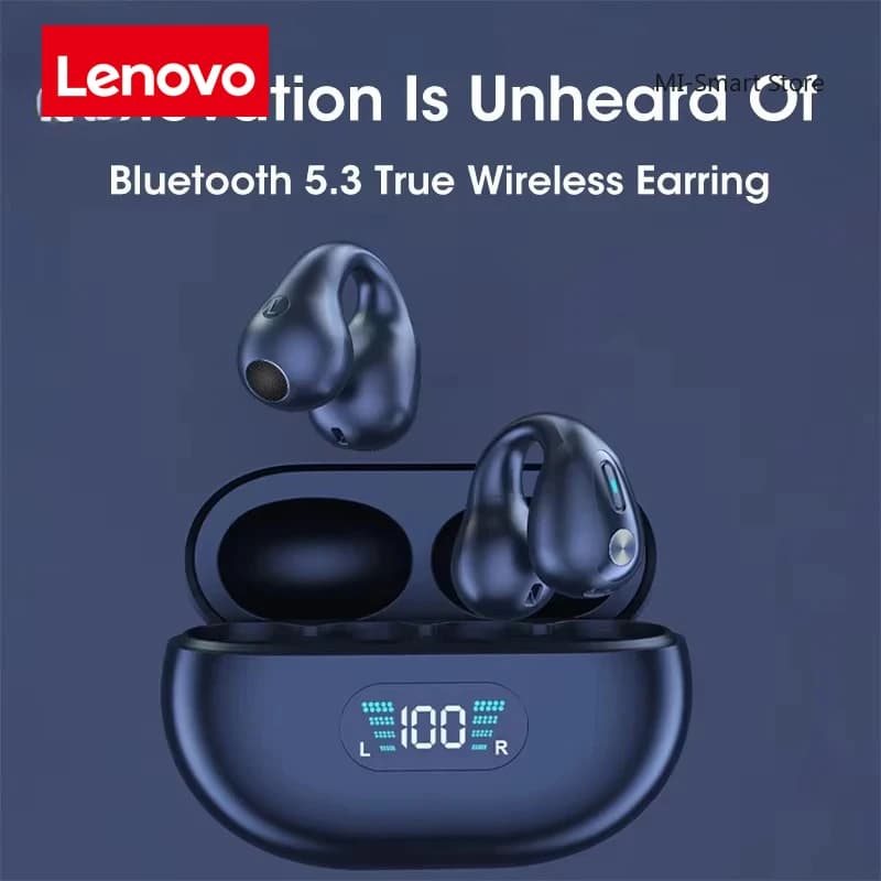 Lenovo Bone Conduction TWS Earbuds Ambie Sound Earcuffs Ear Earring Wireless Bluetooth Earphones Auriculares Sport Headset - 3