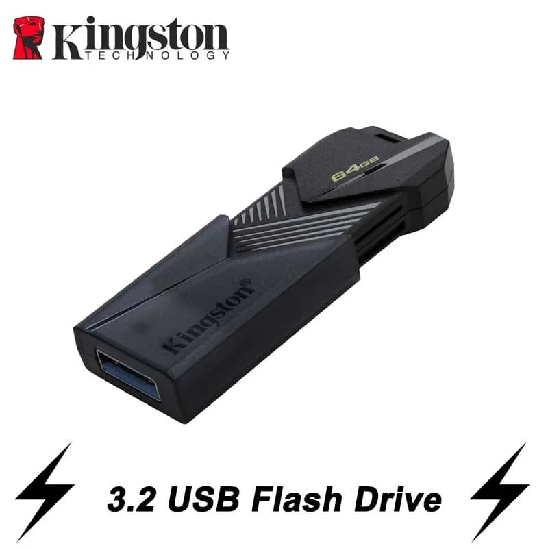 محركات أقراص فلاش USB من كينجستون، قلم تخزين 64 جيجابايت، ذاكرة 3.2، 128 جيجابايت، قلم تخزين صغير متين، قرص فلاش USB 3.2، مفتاح USB صغير 256 جيجابايت