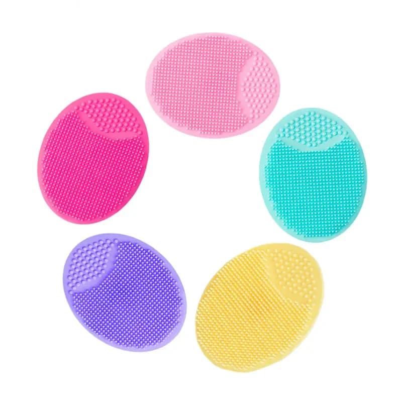 Silicone Face Wash Brush Clean Pores Baby Shampoo Brush Baby Bath Brush Soft Hair Round Shampoo Comb Home Use - 6