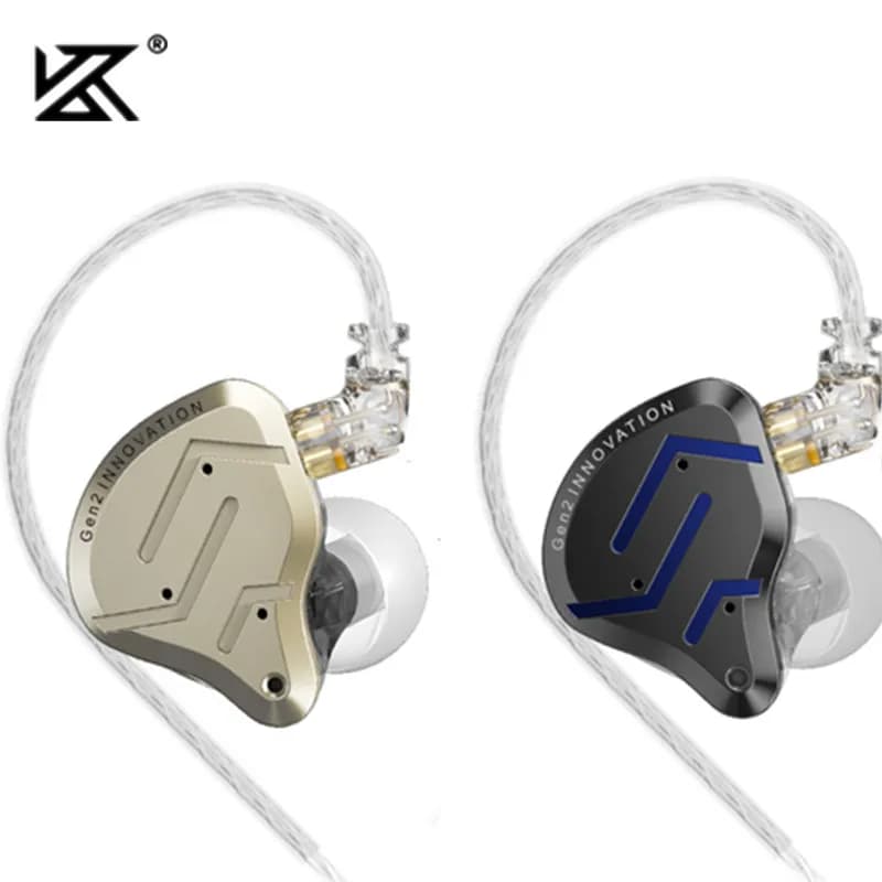 KZ ZSN Pro 2 هجين 1BA+1DD سماعات داخل الأذن معدنية HIFI باس سماعة رأس مراقبة سماعات رياضية عازلة للضوضاء