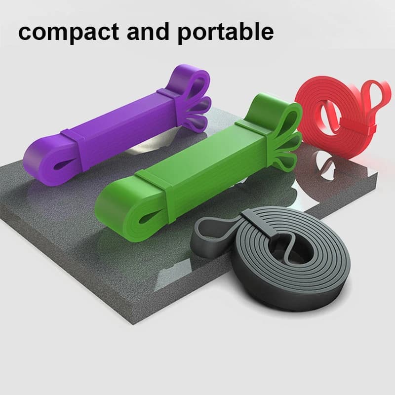 مجموعة حزام المقاومة، أربطة مساعدة قابلة للسحب، شريط مطاطي، تمرين ثقيل للتمرينات المنزلية للعلاج الطبيعي - 4