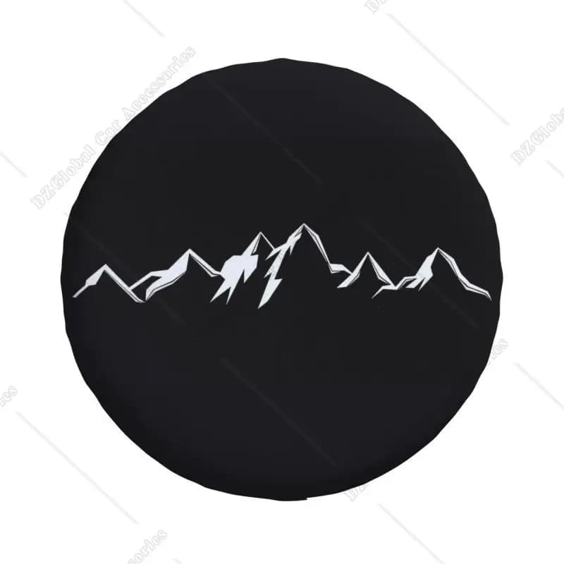 غطاء إطار احتياطي مخصص للجبال لسيارات ميتسوبيشي جيب آر في إس يو في كامبير غطاء حماية إطار السيارة البحري مقاس 14" 15" 16" 17" بوصة - 2