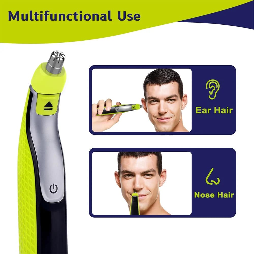 رؤوس استبدال لتشذيب شعر الأنف من Brangdy، متوافقة مع Philips OneBlade QP2520 QP2630 QP6520 QP6530، شفرة مزدوجة قابلة للغسل - 2