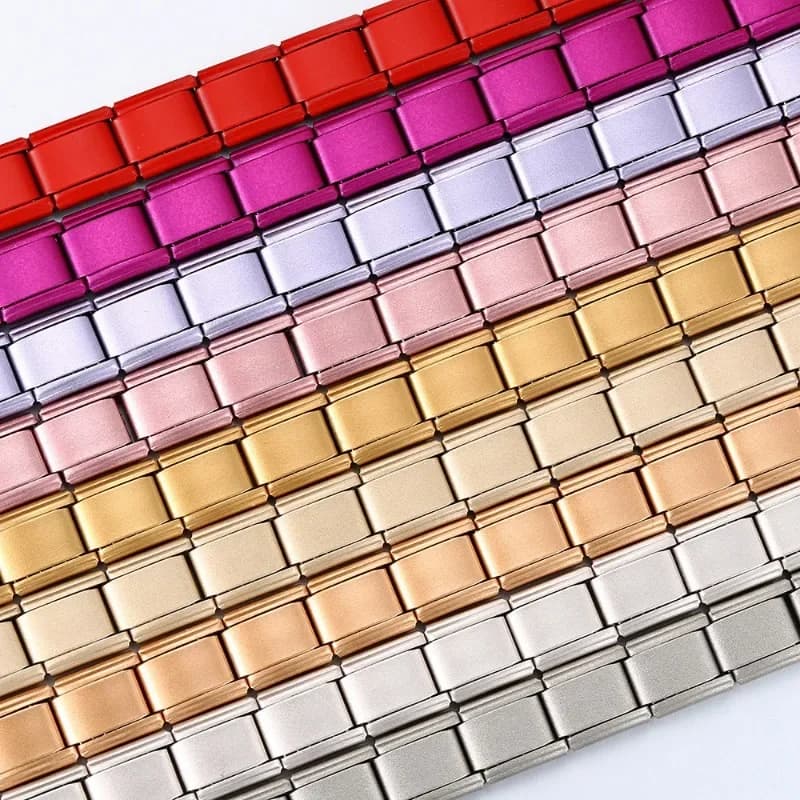 2025 New Men and Women Starry Colors 18 Pieces Italian Charm Fit 9mm Stainless Steel Modular Bracelet Wholesale Jewelry - 3