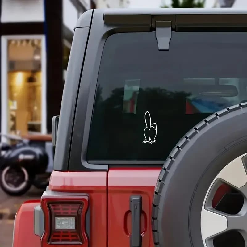 ملصق فينيل لطيف على شكل قطة لإضافة متعة إلى سيارتك! - 6