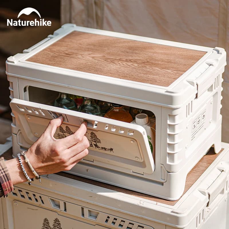 صندوق تخييم من Naturehike سعة 60 لتر قابل للطي مناسب للتخزين والسفر والتخييم