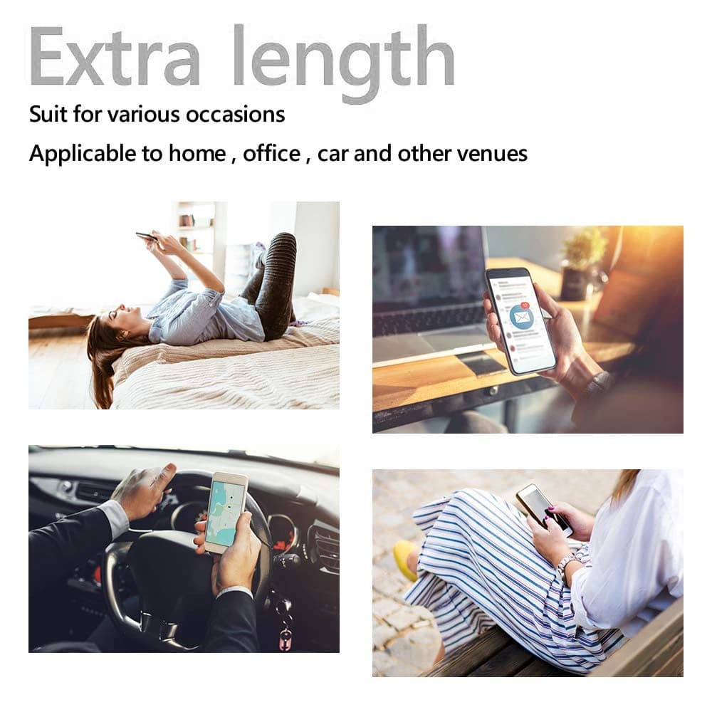 كابل USB نوع C لمزامنة البيانات والشحن السريع 2.4A، نايلون مضفر، متوافق مع سامسونج وهواوي وأجهزة أندرويد - 6