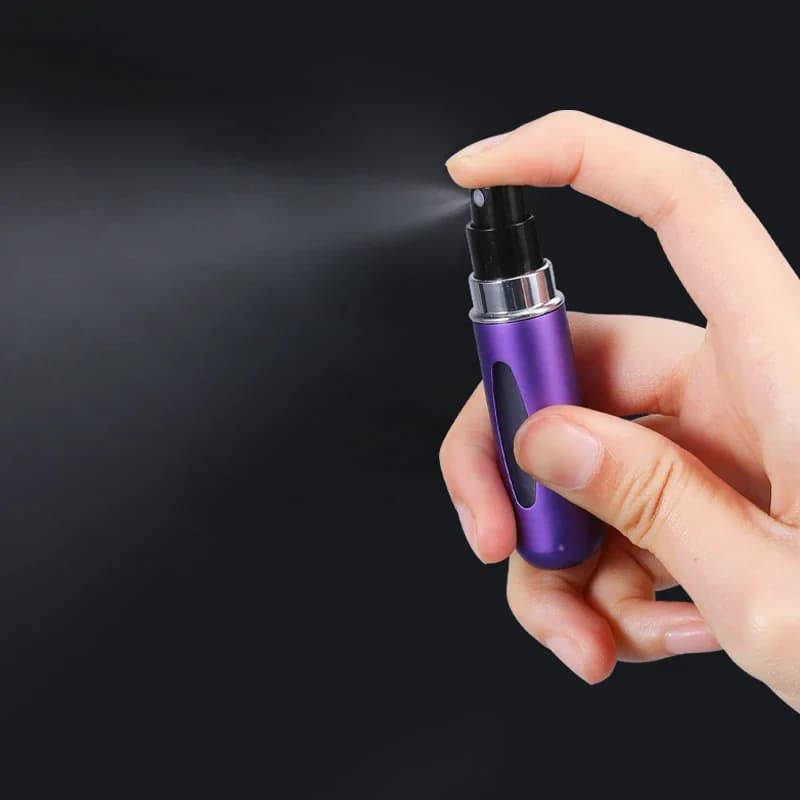 5/8ml Refillable Perfume Spray Atomizer Aluminum Perfume Spray Scent Pump Perfume Atomizer Refillable Mini Bottle for Travel - 5